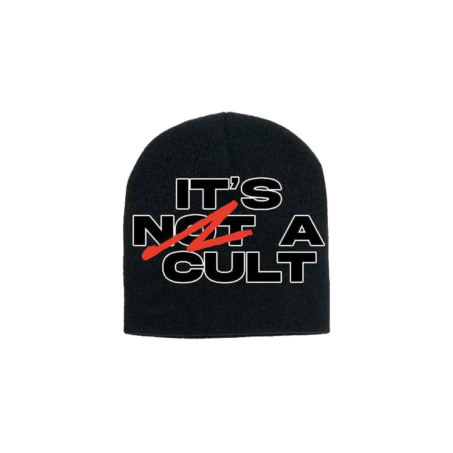 IT'S NOT A CULT (BLK BEANIE)