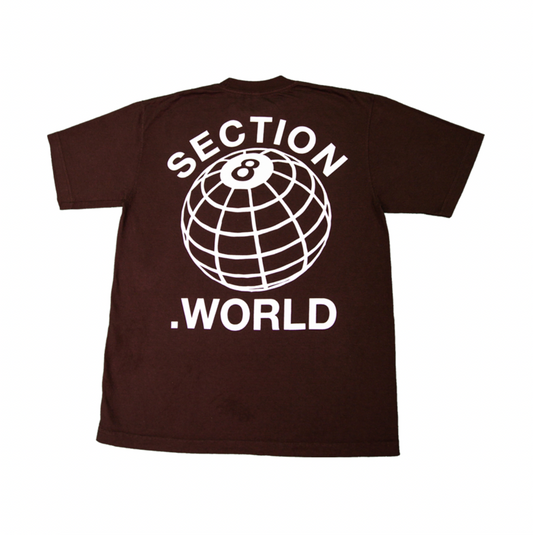 SECTION 8 .WORLD (BROWN) T- SHIRT