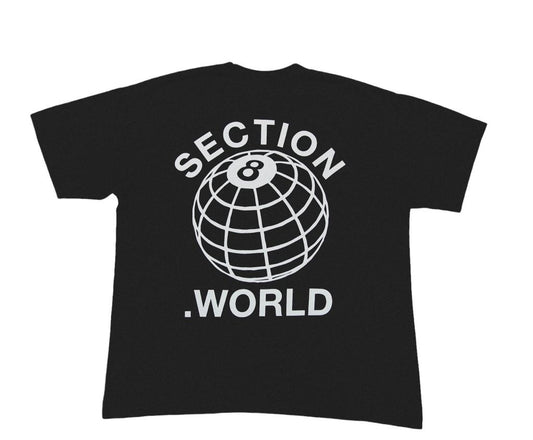 SECTION 8 .WORLD (BLACK) T- SHIRT